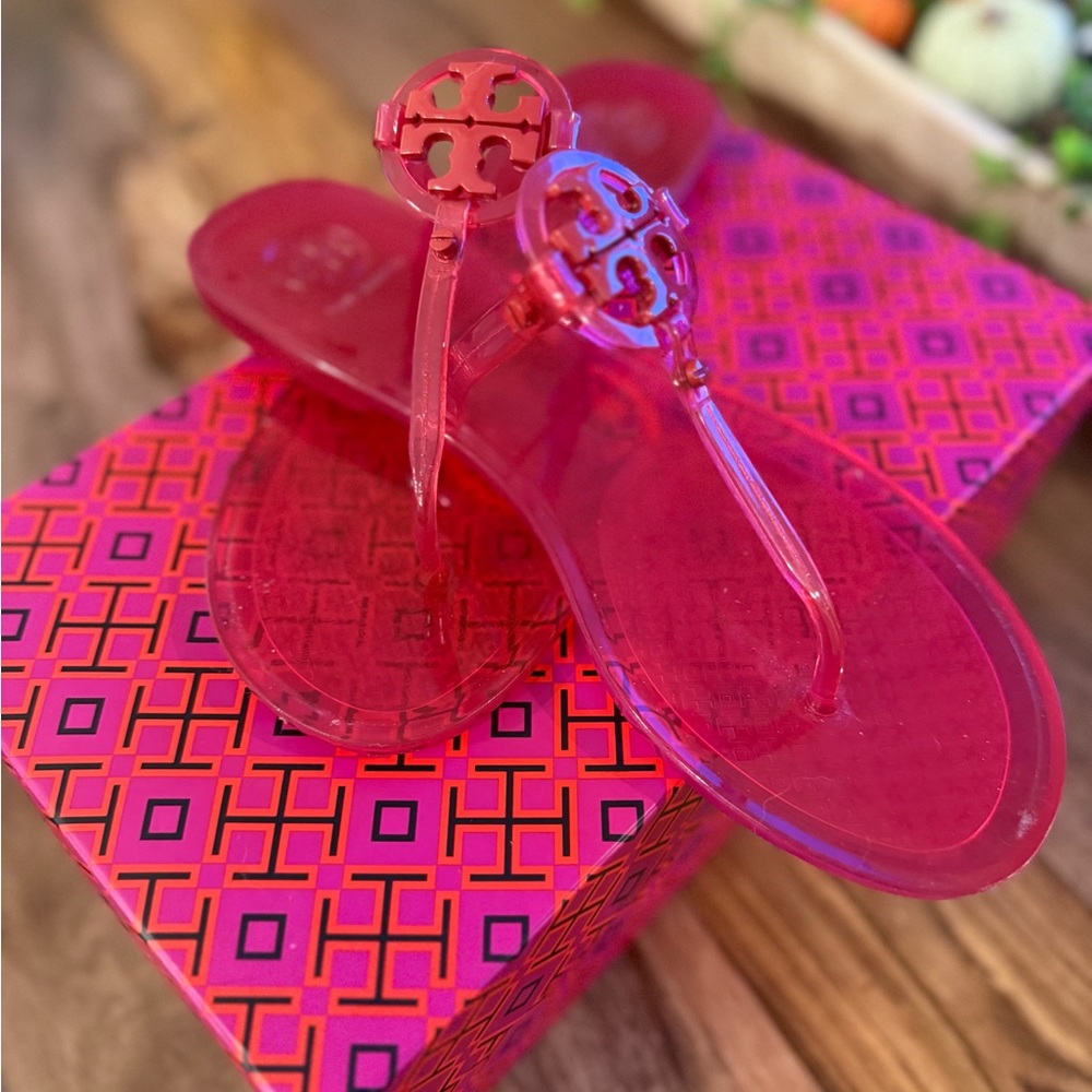 Tory Burch Pink Jelly Women's Pink Sandals
